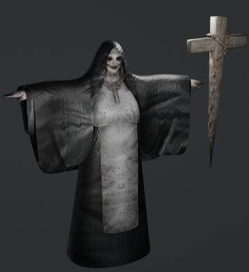 THE NUN Tris count : 27,935 Concept : Phantasmagoria [ Roblox ]